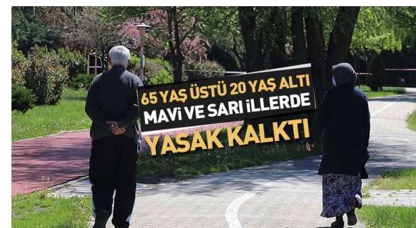 65 yaş üstü ve 20 yaş altı için sokağa çıkma kısıtlamalasında yeni düzenleme