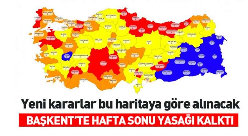 Başkent’te hafta sonu yasağı kalktı