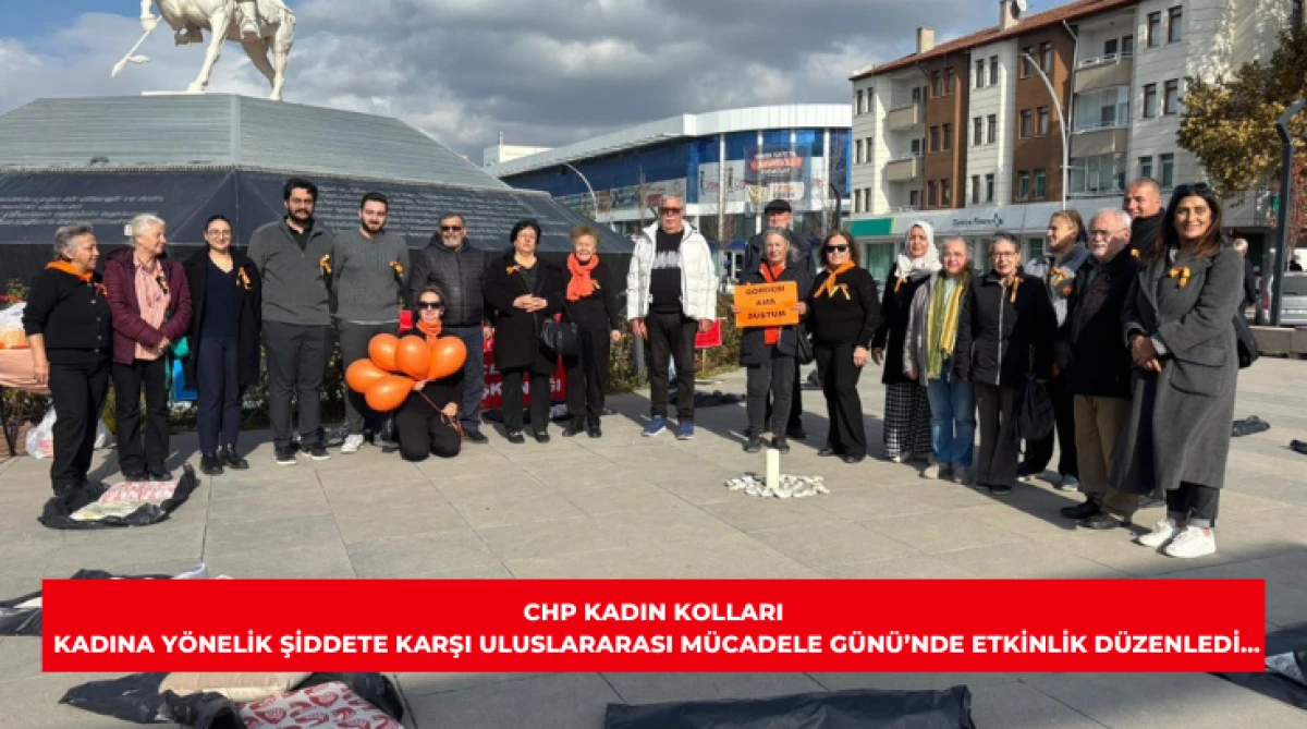 CHP Kadın Kolları Kadına Yönelik Şiddete Karşı Uluslararası Mücadele Günü’nde etkinlik düzenledi...