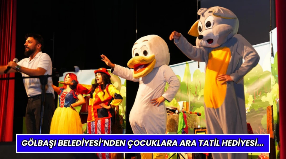 Gölbaşı Belediyesi’nden çocuklara ara tatil hediyesi...