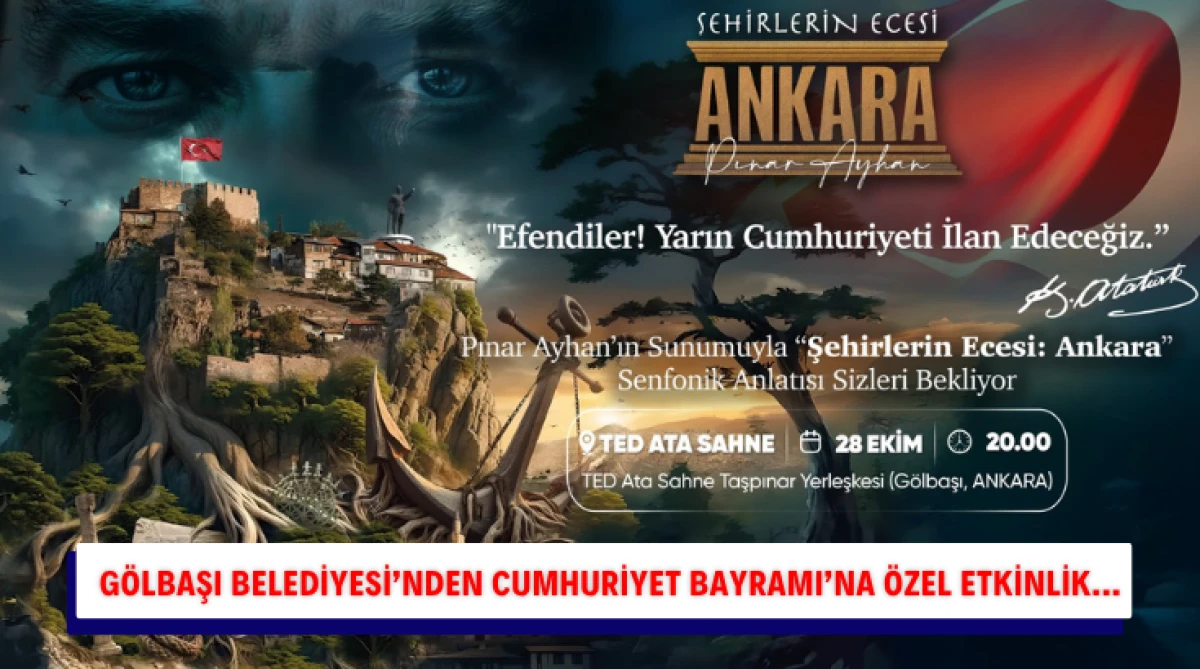Gölbaşı Belediyesi’nden Cumhuriyet Bayramı’na Özel Etkinlik...
