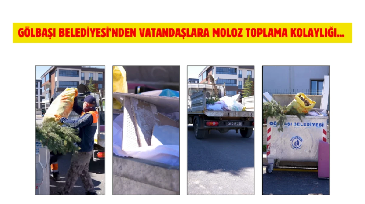 G&ouml;lbaşı Belediyesi&rsquo;nden Vatandaşlara Moloz Toplama Kolaylığı...