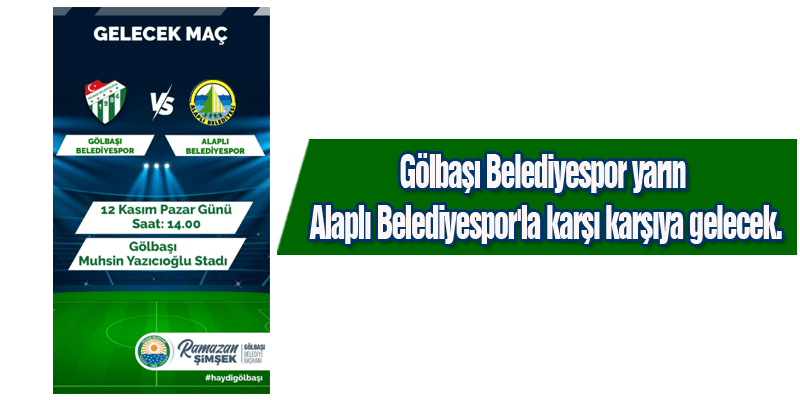 Gölbaşı Belediyespor Kulübü Bölgesel Amatör Lig'inde...  4 Maçta; 1 beraberlik, 2 mağlubiyet, 1 galibiyet...