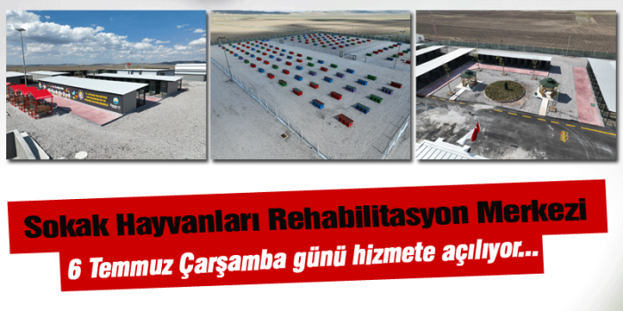 Sokak Hayvanları Rehabilitasyon Merkezi hizmete açılıyor...