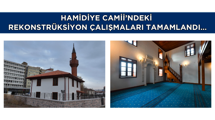 Hamidiye Camii’ndeki rekonstrüksiyon çalışmaları tamamlandı…