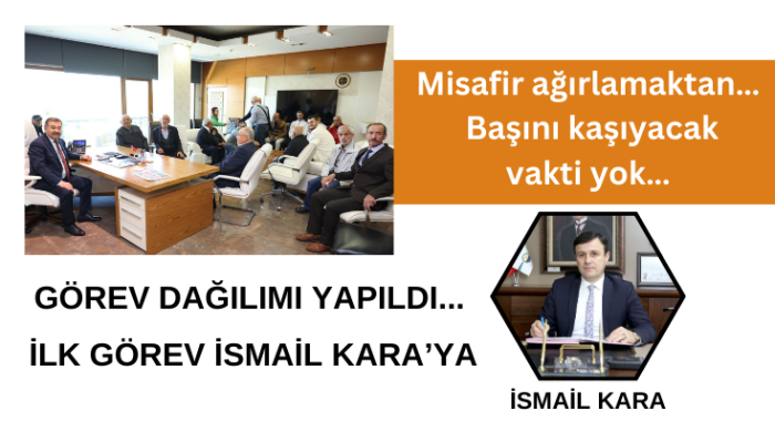 Misafir ağırlamaktan…  Başını kaşıyacak vakti yok…