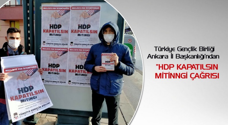 TGB’den HDP Kapatılsın Mitingi Çağırısı