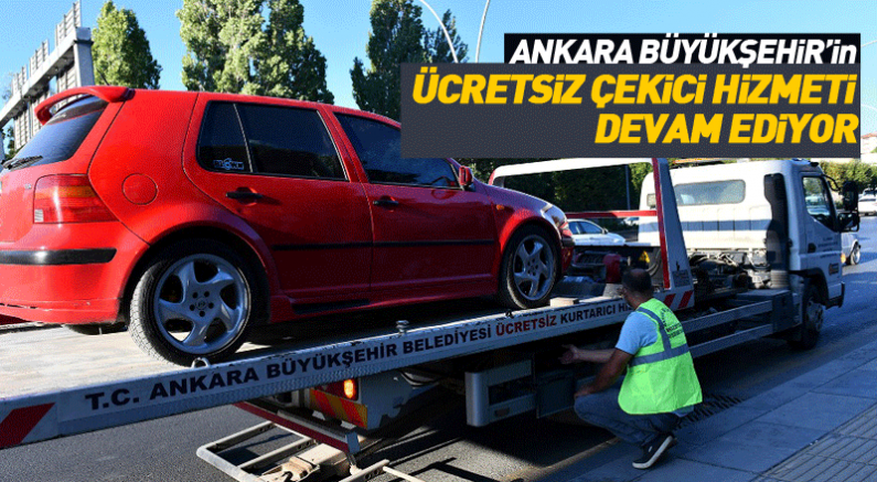 Ücretsiz çekici hizmeti devam ediyor